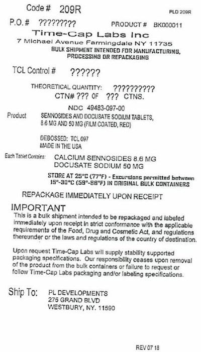 209R timely laxative bulk label